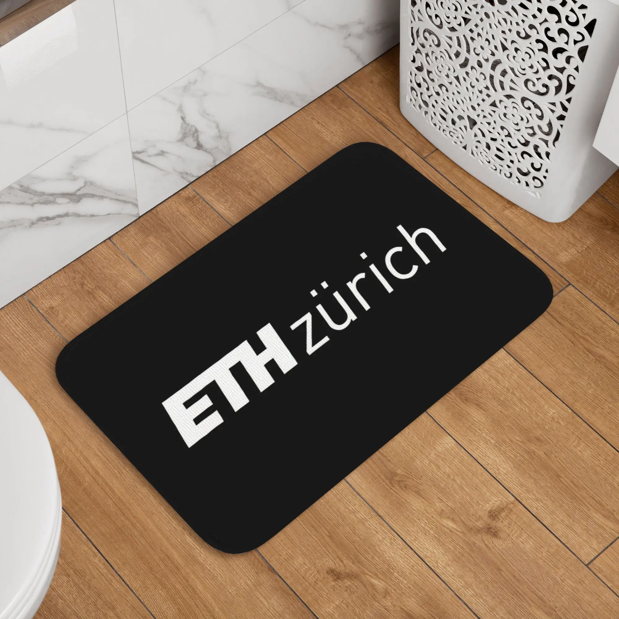 Alfombrillas de entrada para puerta delantera del ETH Zurich, Suiza, para interiores, Instituto Federal de Tecnología de Zurich, alfombrilla para cocina, baño, jardín