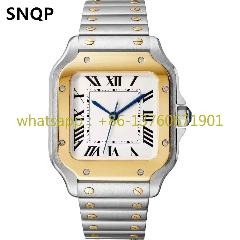 Luxury New Automatic Mechanical Watch Men Womens Leather Stainless Steel  Blue Watch Black White Rome Gold Bezel Watches