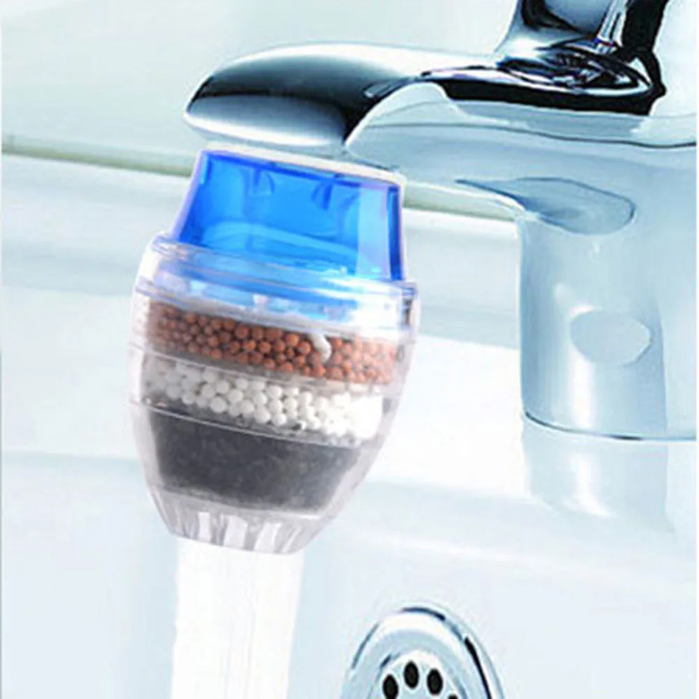 Kitchen Faucet Water Purifier Home Water Filter Tap Purifier Cleaner Activated Carbon Purifier Aerator Faucet Nozzle RandomColor