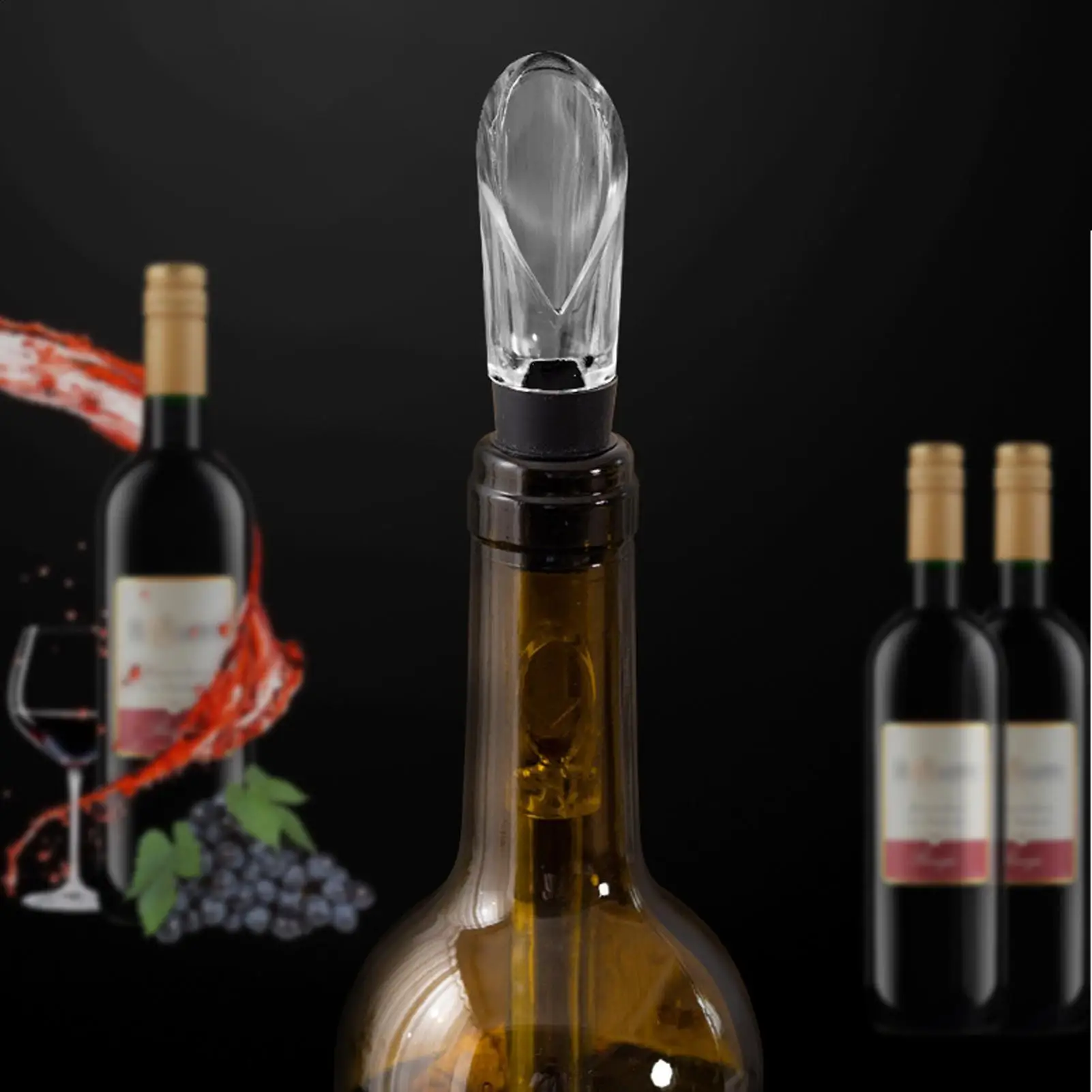 4 in 1Wine Bottle Cooling Cooler Ice Chill Rod Stick Stainless Steel Aerator Pourer Stopper Beer Beverage FrozenStick for Bar