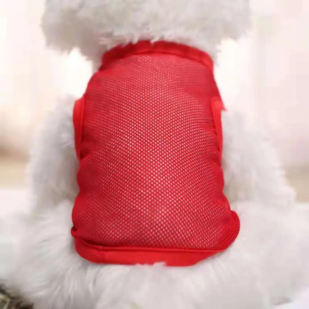 Summer Mesh Pet Dog Vest Quick Drying Puppy T-Shirt for Small Dogs Chihuahua Small Medium Puppy Cat T-Shirt Summer Dog Clothes