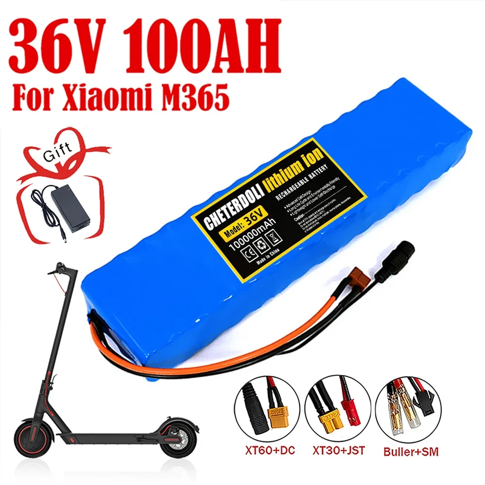 

NEW 10S3P 36V 100Ah Battery ebike Battery Pack 18650 Li-ion Batteries 1000W For High Power Electric Scooter Motorcycle Scooter