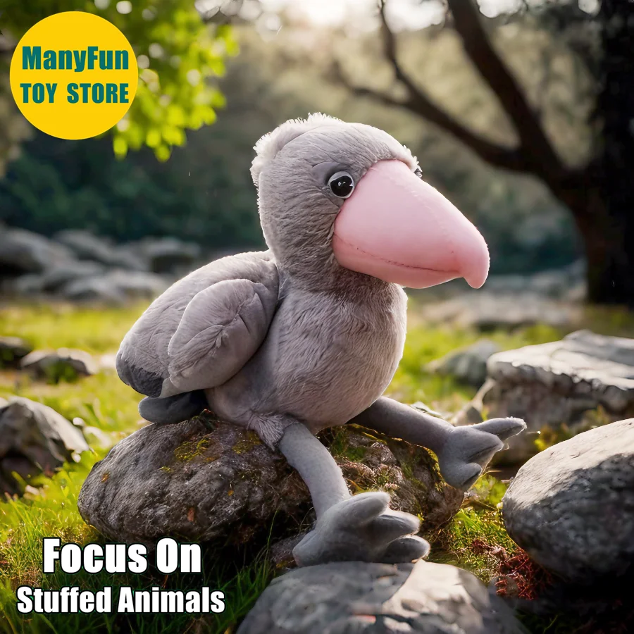 

Shoebill Высококачественная плюшевая кукла Balaeniceps Rex Whalehead Stork, плюшевые игрушки, реалистичные животные, имитация мягкой куклы, игрушка в подарок