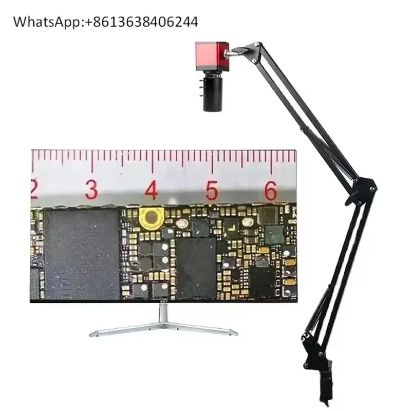 1PC for Multifunctional Shooting Mobile Phone Repair Video Maintenance Digital Microscope HD Camera and 6-60mm Lens
