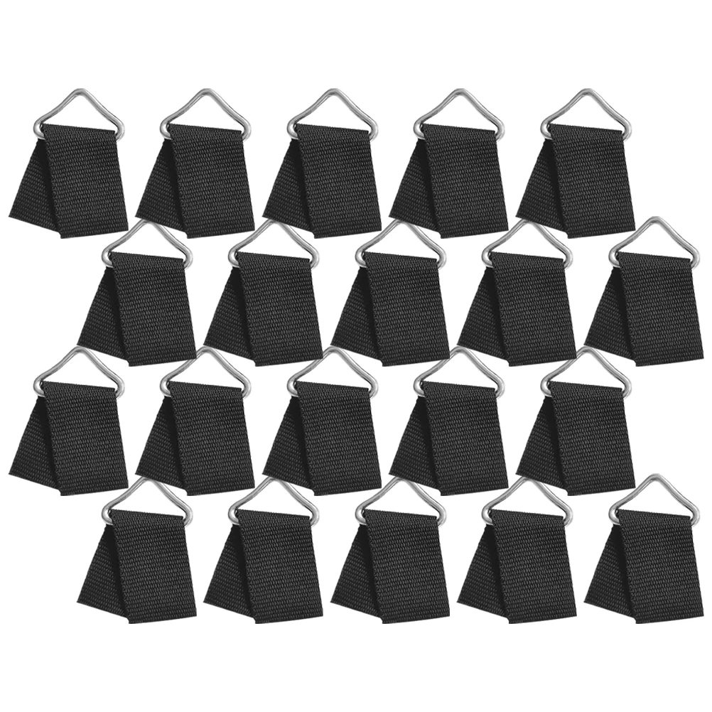 

50 set Triangle Ring Fastener Zinc Coated Steel Trampoline Netting Parts Practical Install Stable Connection Safety