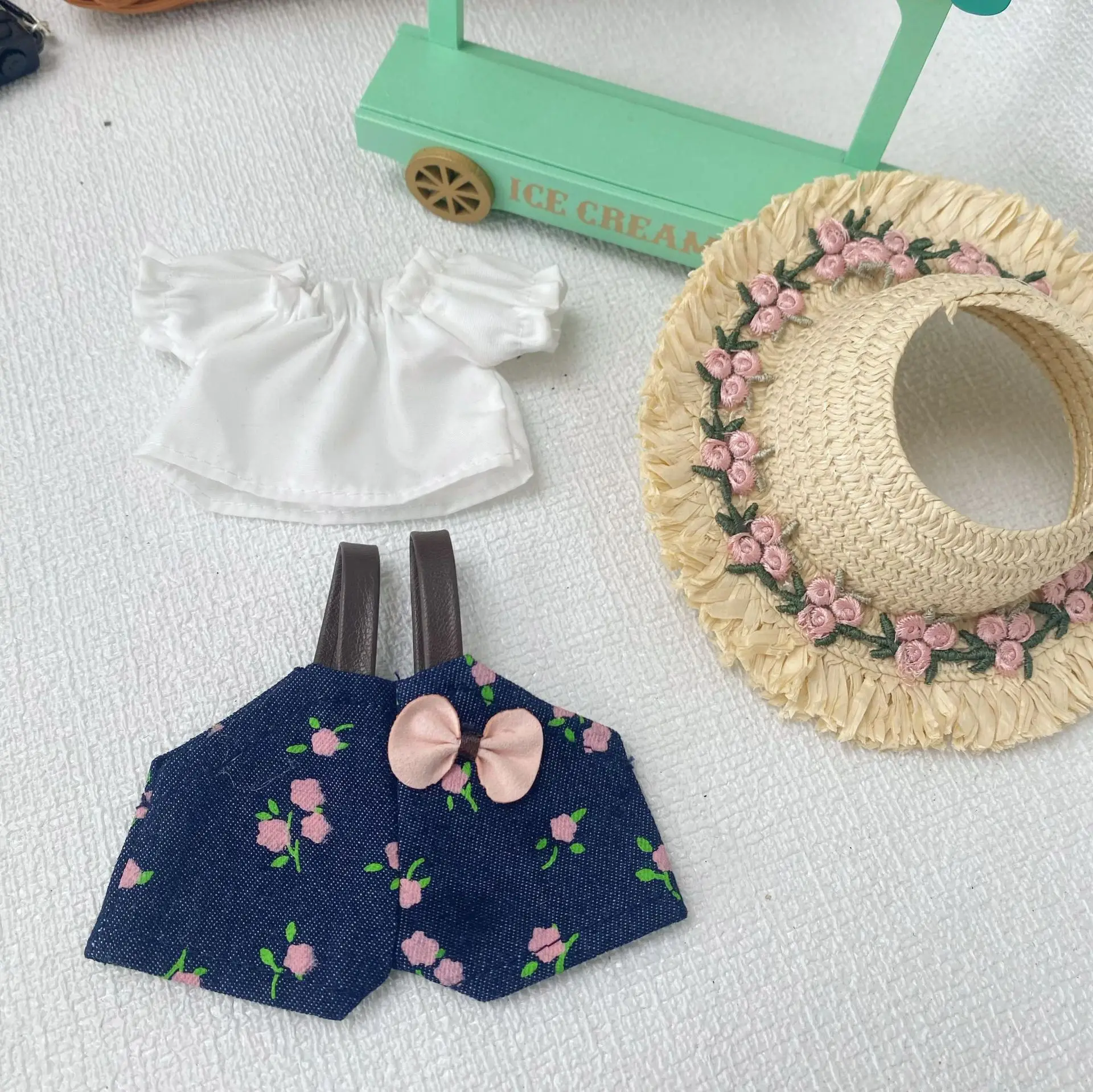 

Clothes For Labubu Solid Color Workwear Style Overalls Collection Clothing Accessories Suitable For 15 Cm 17 Cm 1st To 3rd Gen