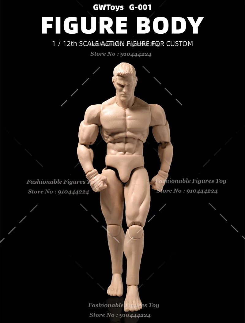 Gwtoys 1/12 échelle hommes soldat corps fort Muscles militaires modèle Figure modèle d'action pour 6 pouces bricolage dessin croquis musculaire