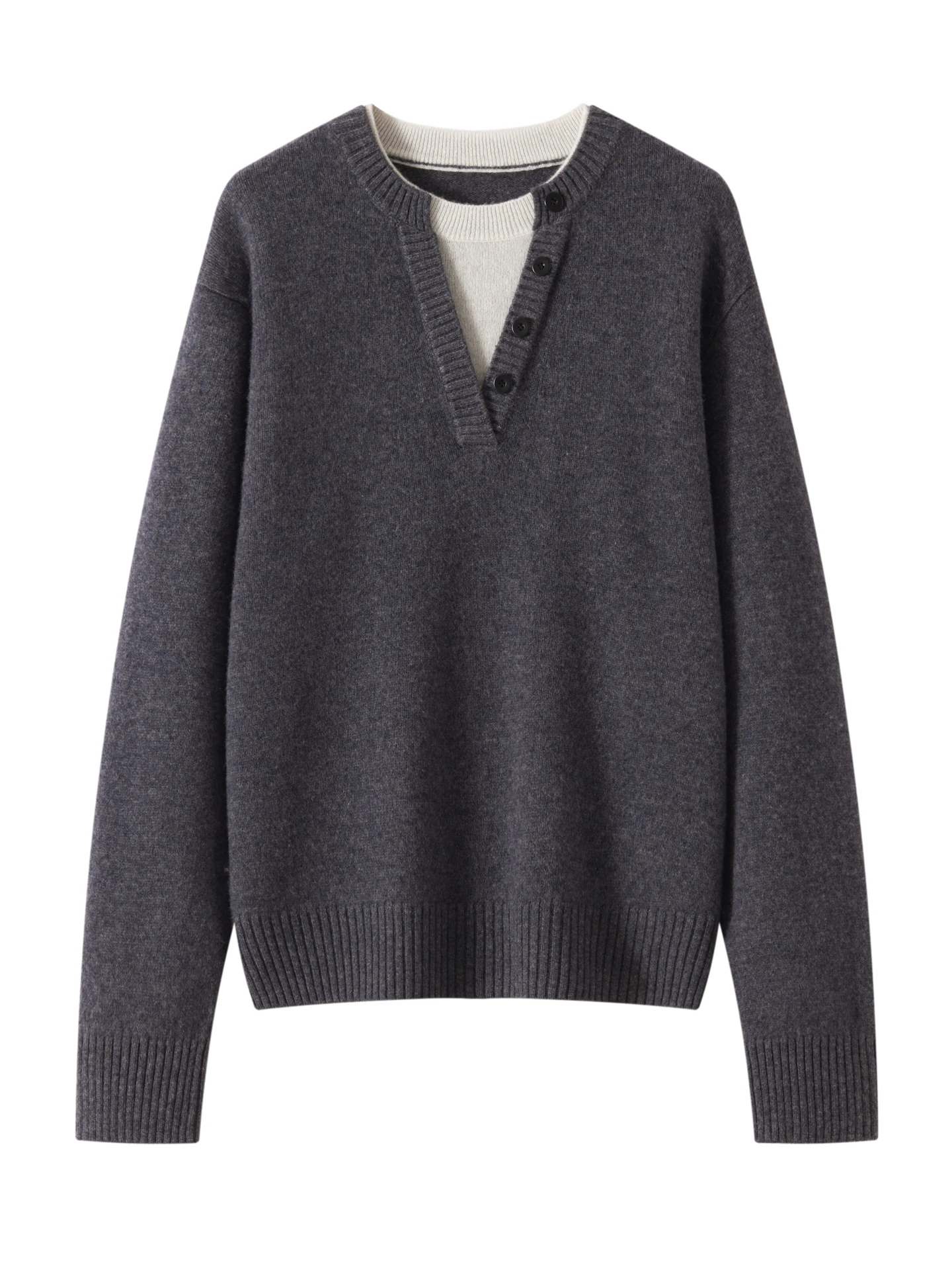 

New Loose Woman 100% Merino Wool Sweater Elegant Thick Autumn Winter Knitted Pullover Ladies Jumper Long Sleeve Clothing Tops