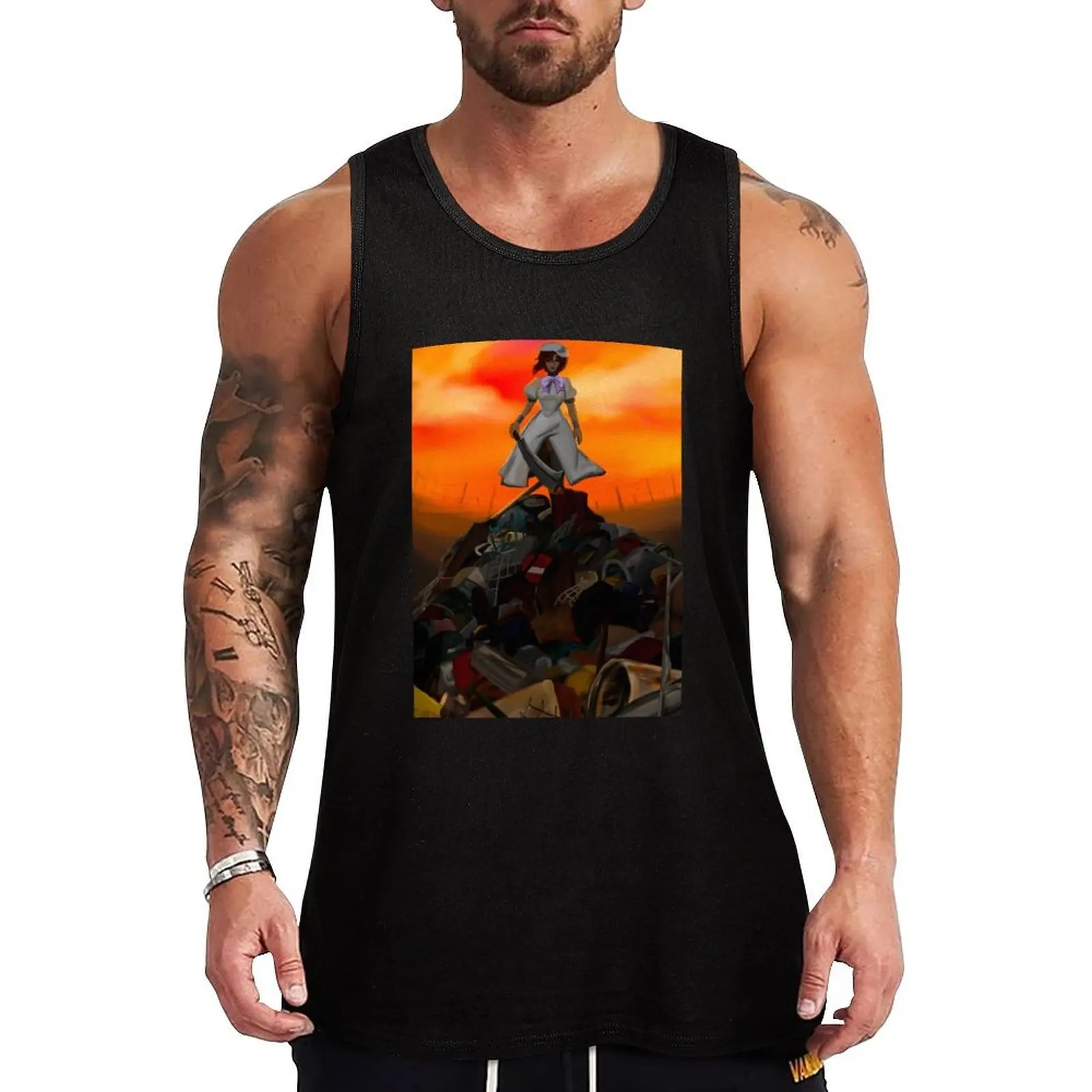 

Ryuugu Rena Higurashi No Naku Koro Ni Tank Top Retro Print Tank Top Vintage Graphic Sleeveless