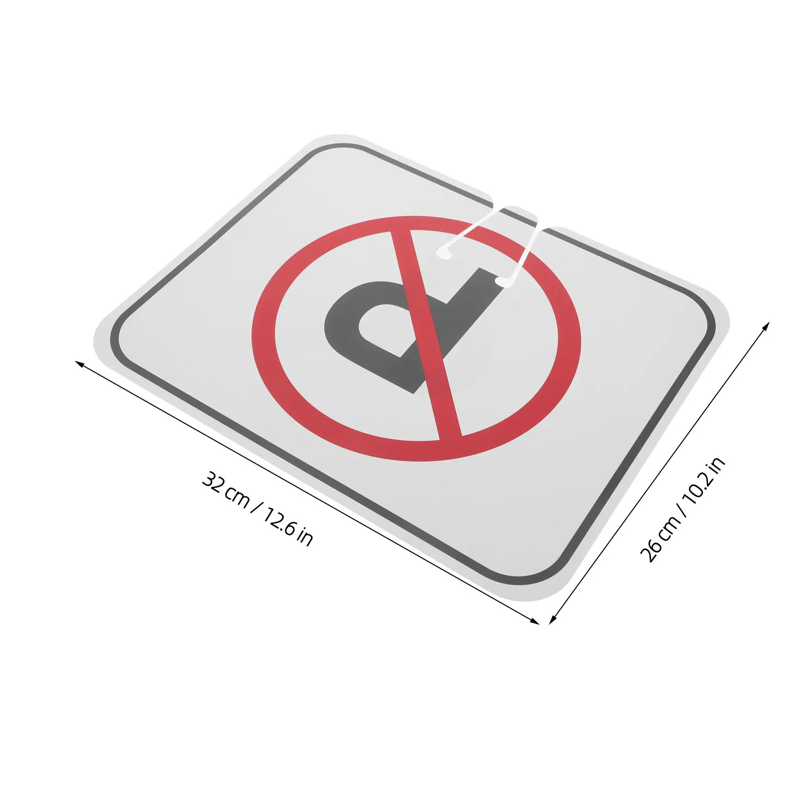 No Parking Traffic Cone Signs Weatherproof Reflective ABS Outdoor Do Not Block Driveway Sign Private Property Parking