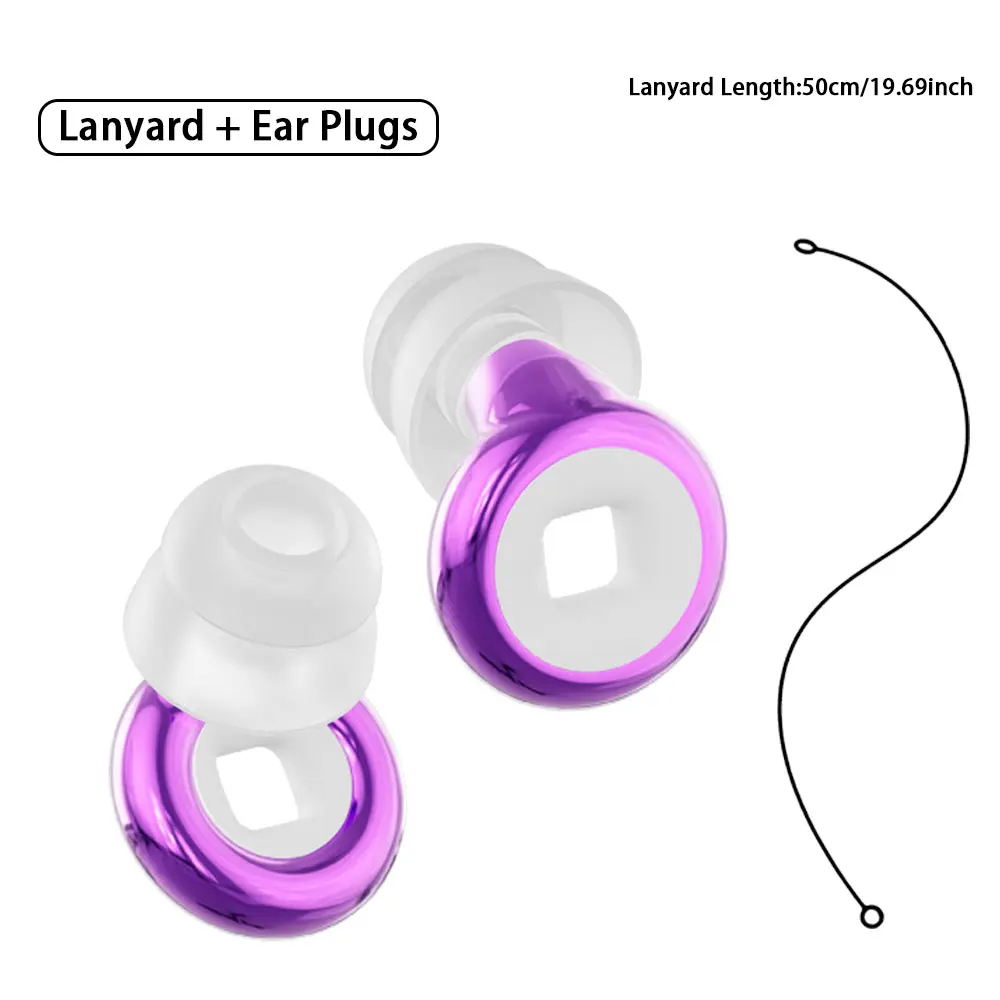 Rewashable Double‑layer Silicone Earplugs, Noise Reducing Ear Inserts for Water Sports and Noisy Hotel Accommodations