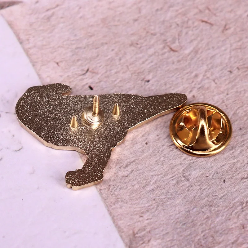 Origami Crow Hard Enamel Pin Badge Fashion Jewelry Gift Decoration