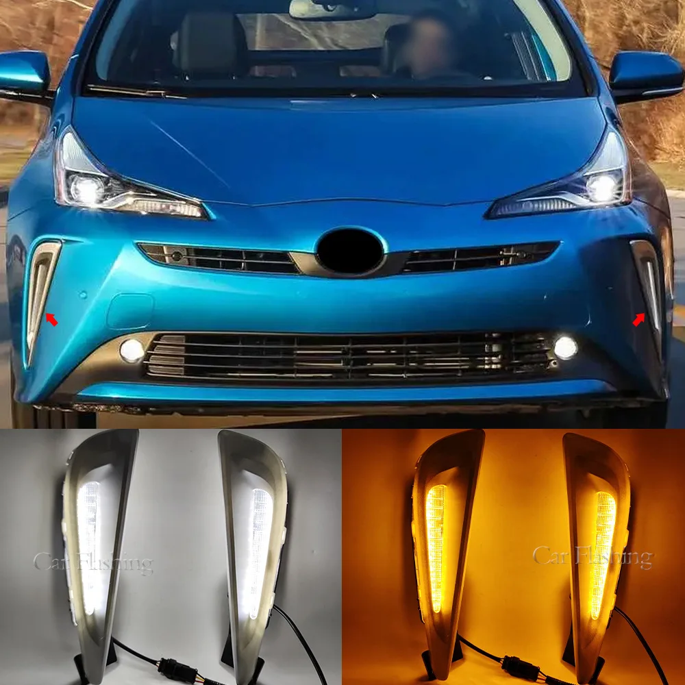 

For Toyota 19-20 Prius daytime running lights, front fog lights, turning water LED daytime running lights