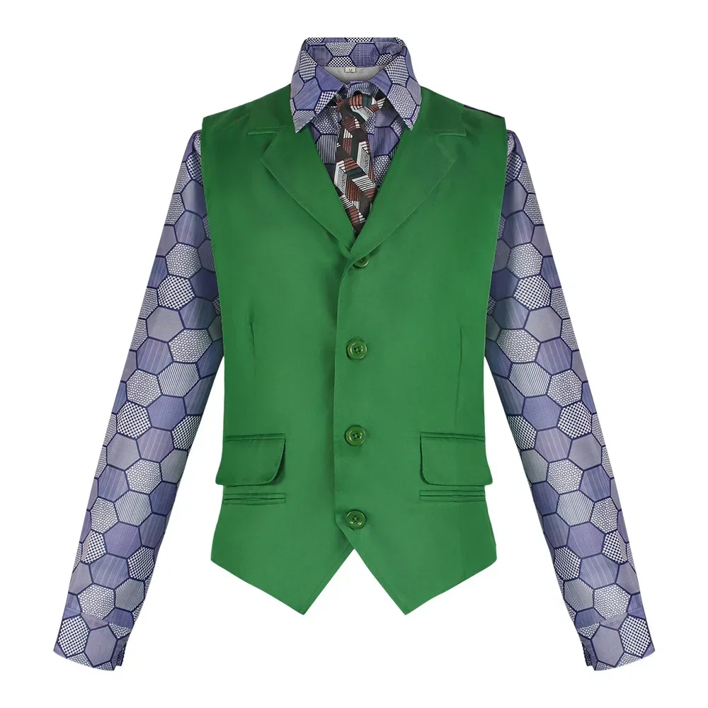 เสื้อกั๊กชุดคอสเพลย์ผู้หญิงลายฮีโร่โจ๊กเกอร์, เสื้อโค้ทพร้อมเสื้อผู้ใหญ่ผู้ชายชุดเทศกาลฮาโลวีนเสื้อแขนยาวภาพยนตร์