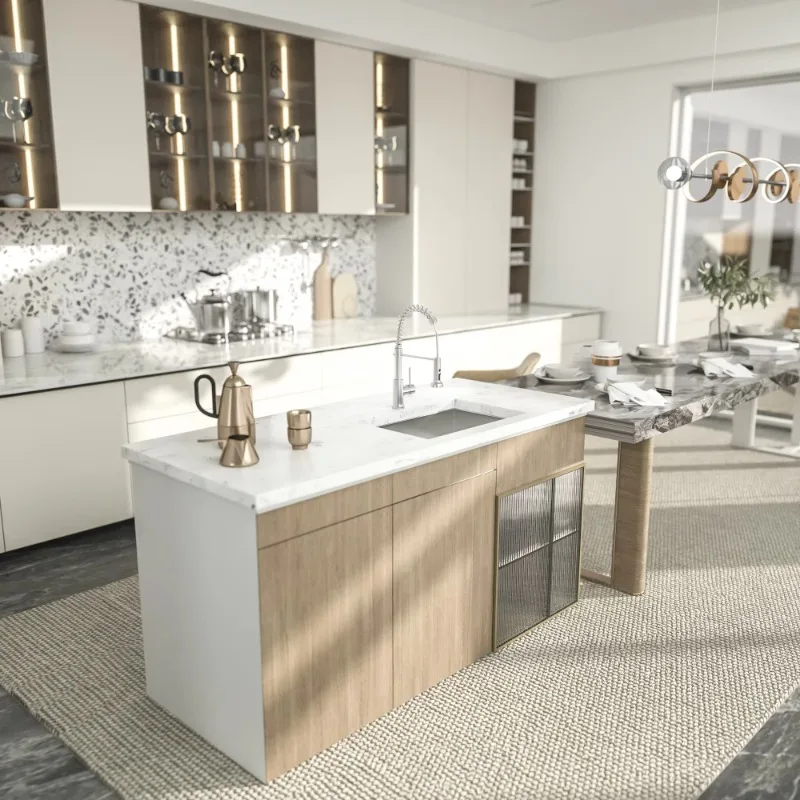 26-Inch Kitchen Sink 304 Stainless Steel Single Bowl With Drainer