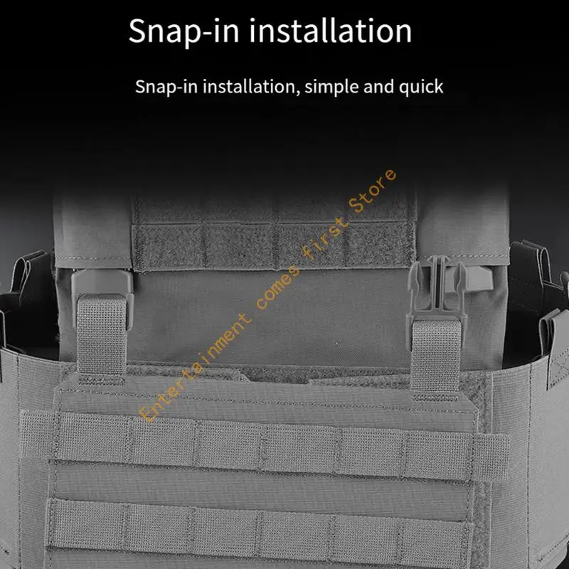 Gear Mounting Panel for Hunting Vest Accesories with Fast Release Fasteners Strap and Three Row Webbings 55KD