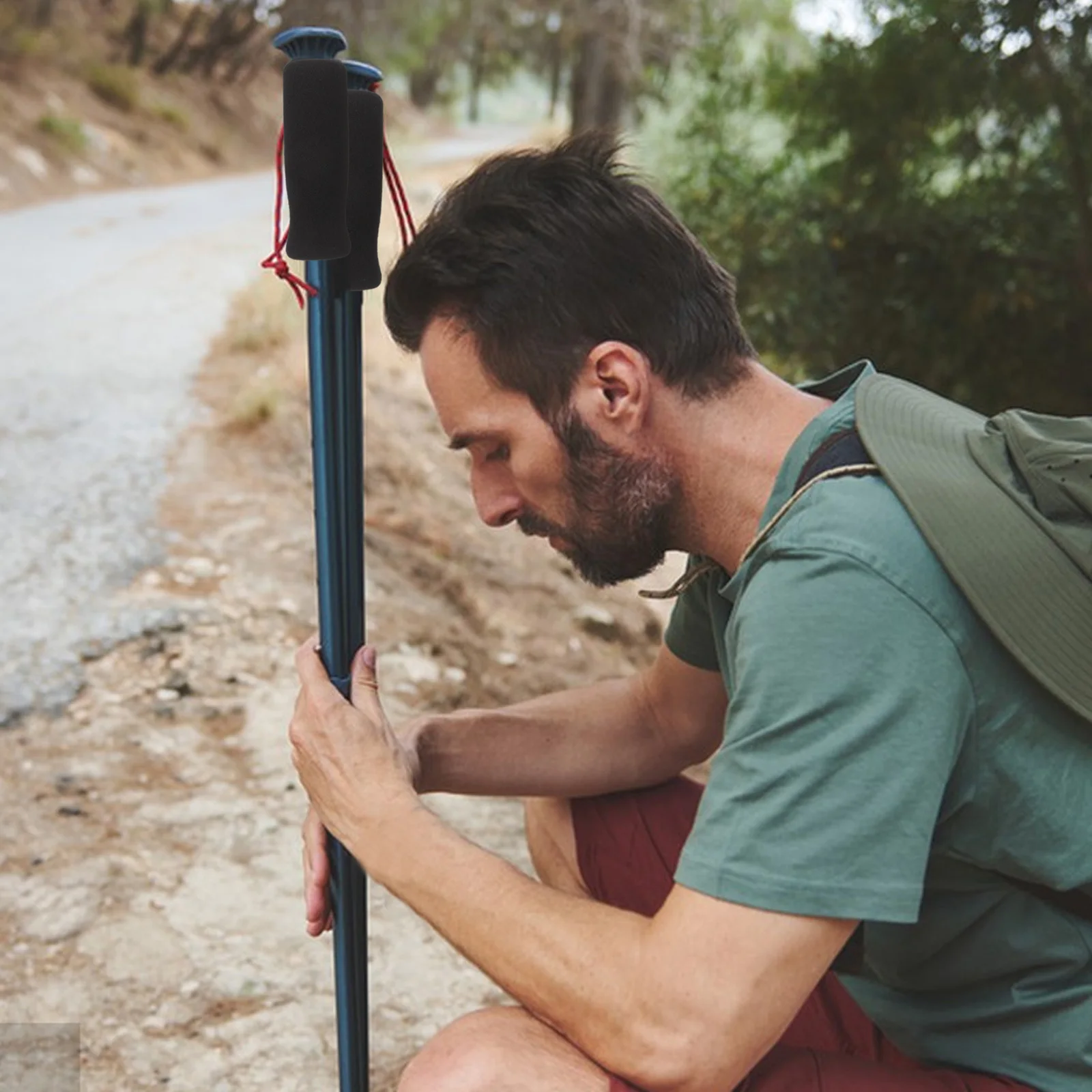 

8Pcs Sponge Crutch Handle Grips Comfortable Nonslip Cane Handle Replacement Walker Hand Grip Covers for Senior Hiking Safety