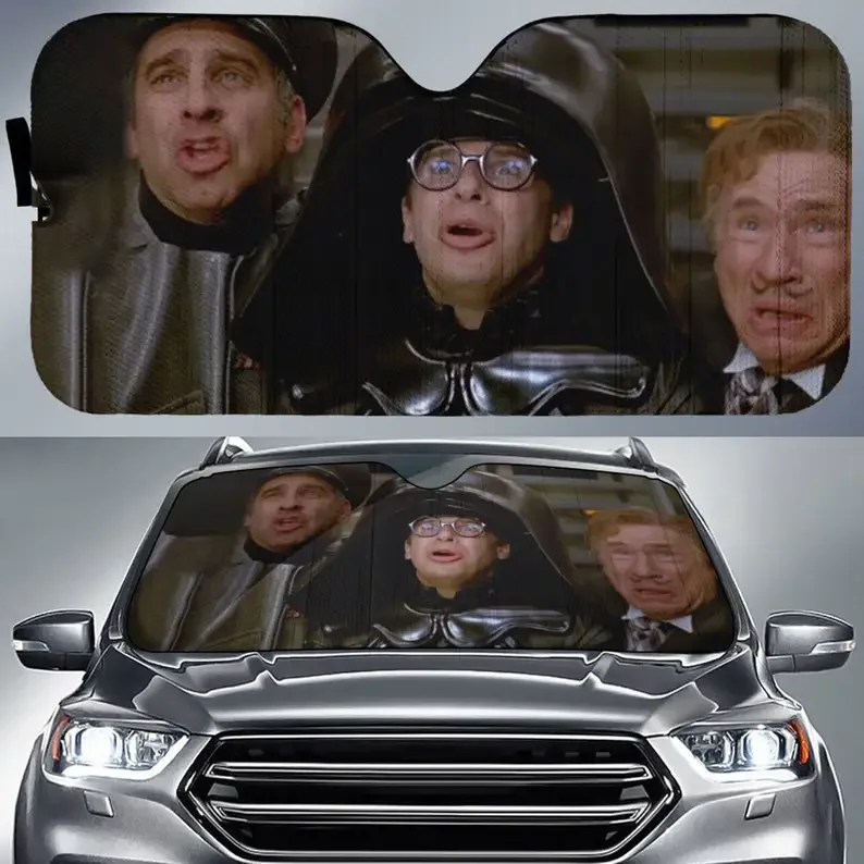 Spaceballs Movies Colonel Sandurz and Dark Helmet Car Sun Shade, Windshield, Car Accessories Truck Sun Shade Cover