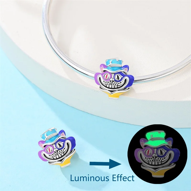 New 925 Sterling Silver Family Infinite loops Charms Beads Winter Magic Cat Rabbit Pendant Fit 3mm Original Bracelet DIY Jewelry