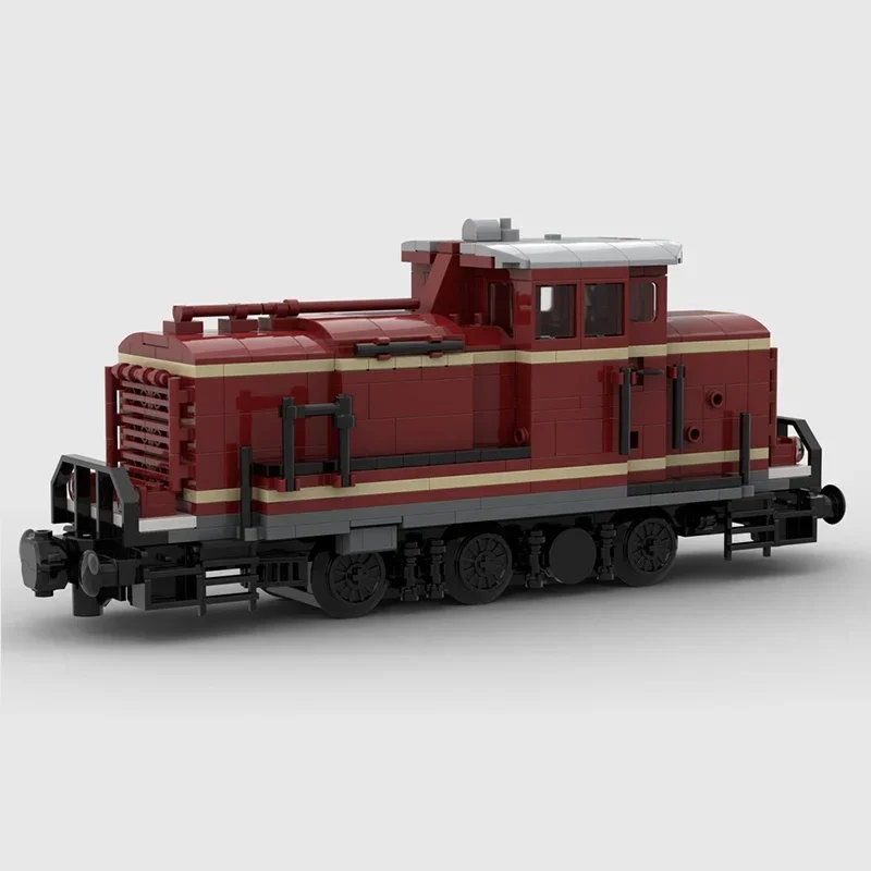 Bloques de construcción Moc para niños, juguete de ladrillos para armar tren de ciudad, serie db-baureihe V60 V100, ideal para regalo de Navidad