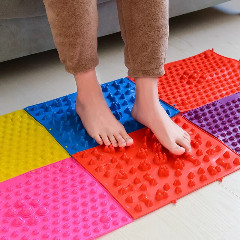 Professional Durable Reflexology Foot Massage Pad Toe Pressure Blood Circulation Plate Mat For Massager Foot Health Massage Tool