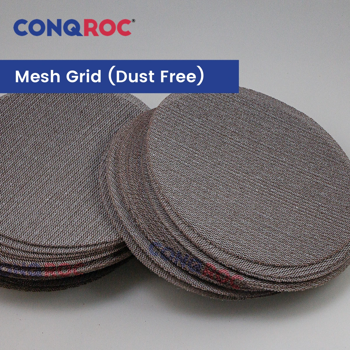 Bộ 50 150Mm 6-Inch Lưới Lưới Chà Nhám Đĩa Không Bám Bụi Khô Chà Nhám Giấy Tờ Móc Và Vòng Nhám 80 ~ 600