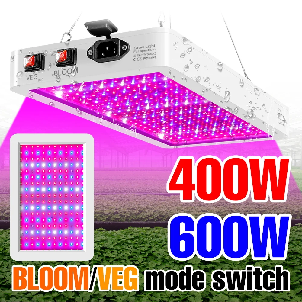 

600W Full Spectrum LED Plant Light Indoor Seeds Growth Box 220V Greenhouse Tent Hydroponic Succulent Vegs Cultivation Lighting