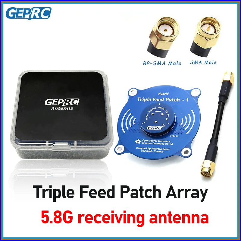 GEPRC Triple Feed Patch Array 5.8G Circular Polarized FPV Antenna For Long Drone RC Drone VTX Video Transmitting DIY Parts