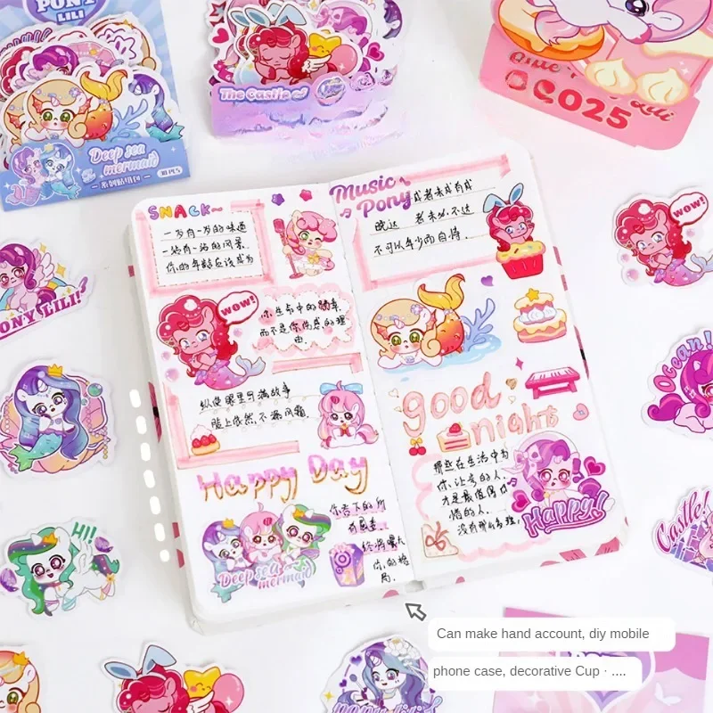 Kawaii My Little Pony Stickers Cartoon Kids DIY Gifts Sealing Label Stick Scooter Mobile Phone Waterproof Decorative Stickers