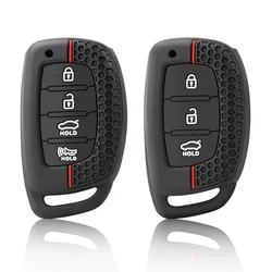 Fashion Silicone Car Key Cover Case for Hyundai Ix35 Ix45 I10 I30 I40 Tucson Santa Fe Rena Sonata Elantra Creta