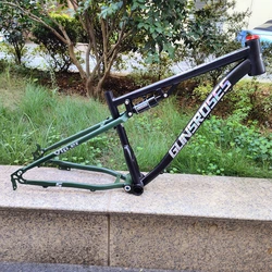 Kalosse  Full Suspension  Bicycle  Frames  Carbon Steel  Snow  Bike Frame, 26X4.0 Tires Beach Bicycle , 44mm,
