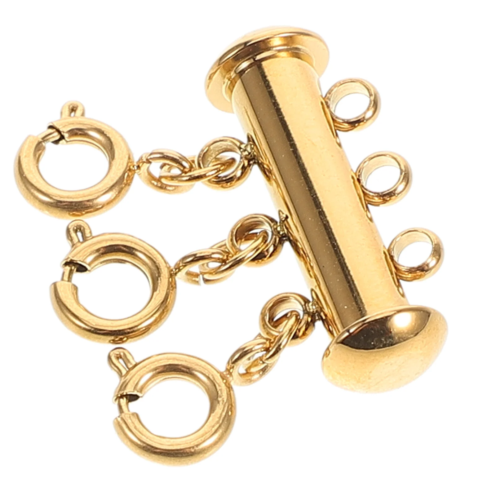 

Layering Necklace Clasp Gold Spring Lobster Clasp Jewelry Connector for Multi Layer Necklace Bracelet Keeping Necklaces from