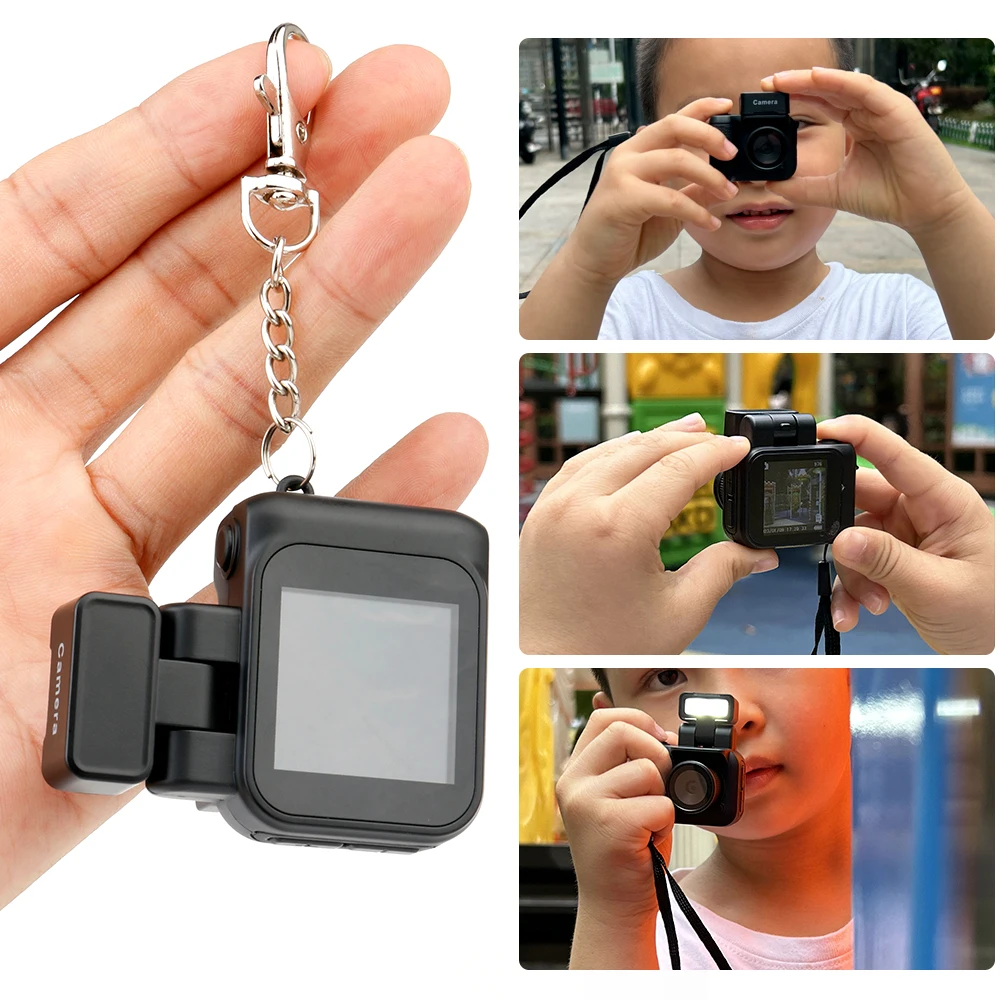 HD1080P Mini Camera Portable Pocket Cam with  LCD Screen Digital Camera with Flash Light Video Recorder Student Small Camcorder