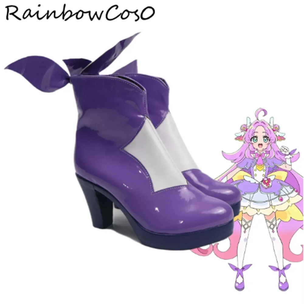 Akechi Anna Cure Answer Star Detective Precure Cosplay Shoes Boots Game Anime Halloween Christmas RainbowCos0 W5796