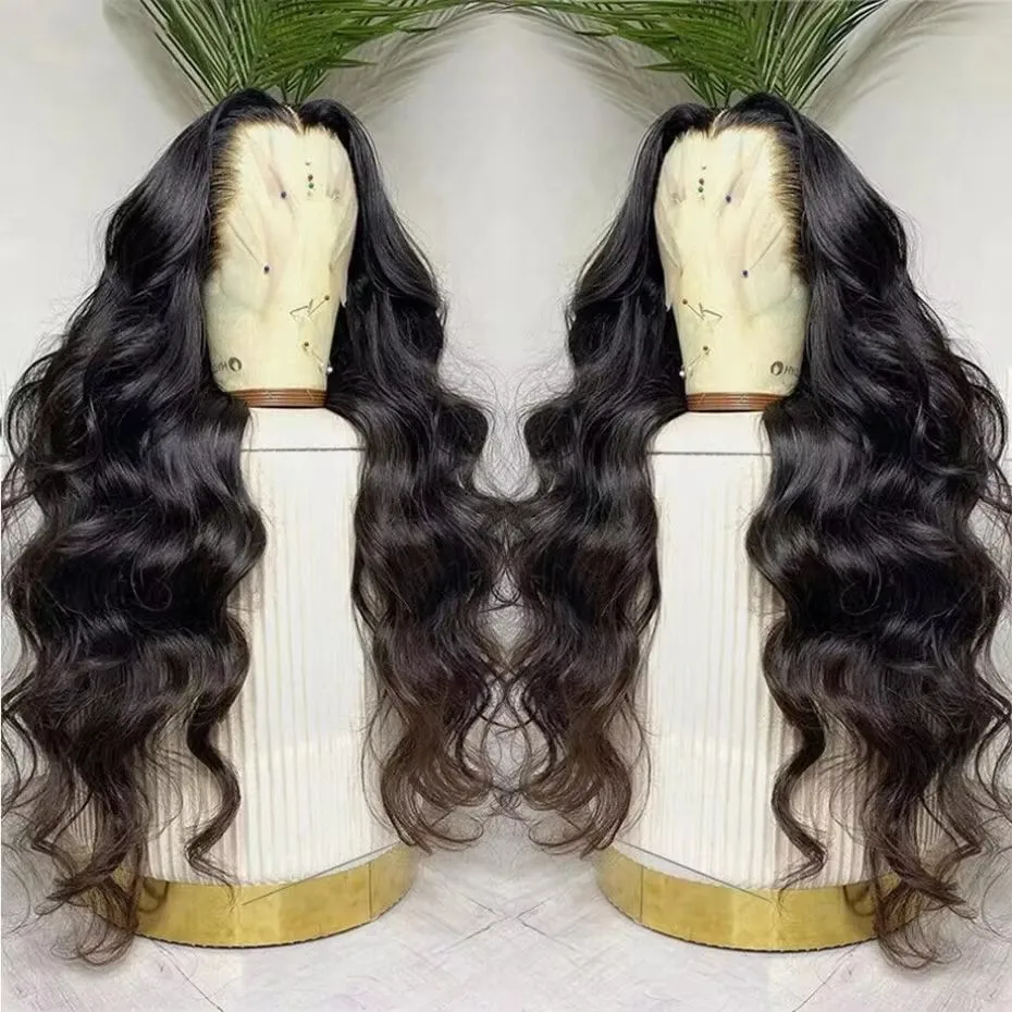 30 32 inch Body Wave 13x4 Transparent Lace Front Human Hair Wigs Pre Plucked Brazilian Remy Hair For Women 4x4 Lace Closure Wig