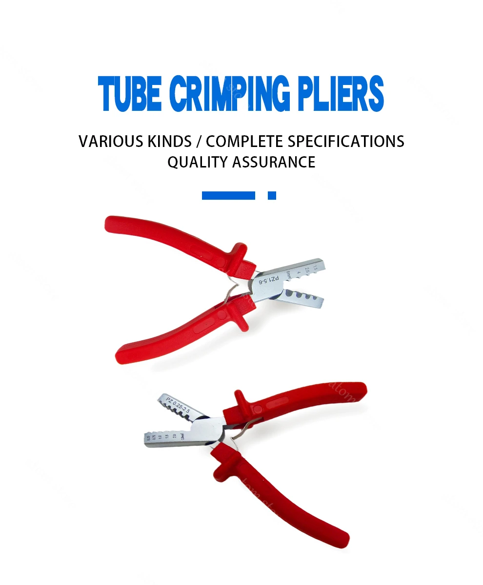 Mini Small Ferrules Tool Crimper Plier for Crimping Cable End-sleeves From 0.25-2.5mm2 1.5-6mm2  PZ0.25-2.5 Clamp Plier