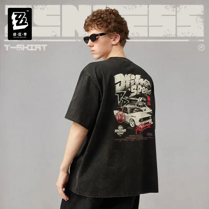 

[Genuine] miHoYo Bangboo T-shirt Zenless Zone Zero STUDIO 2026SS Bangboo Racing Short Sleeves Costume Top Cosplay Halloween Gift