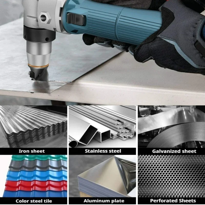 Industrial-grade Iron Sheet Shearing Electric Punch Cutter An Iron Cutting Tool for Cutting Metal Plates and Thin Steel Sheets