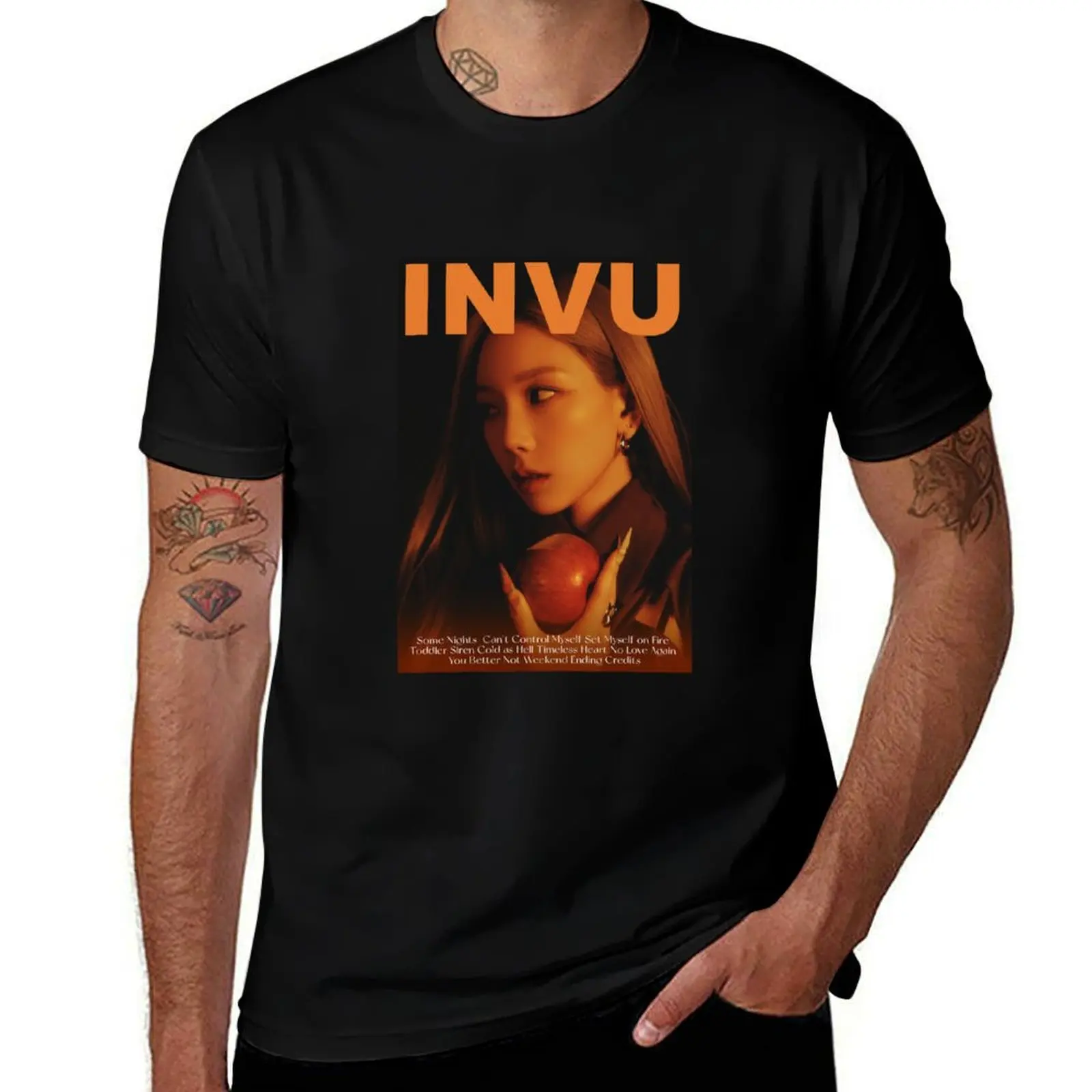 

T-Shirt cotton | t shirts funny casual INVU for man Taeyeon T-Shirt shirts cotton shirt t man t