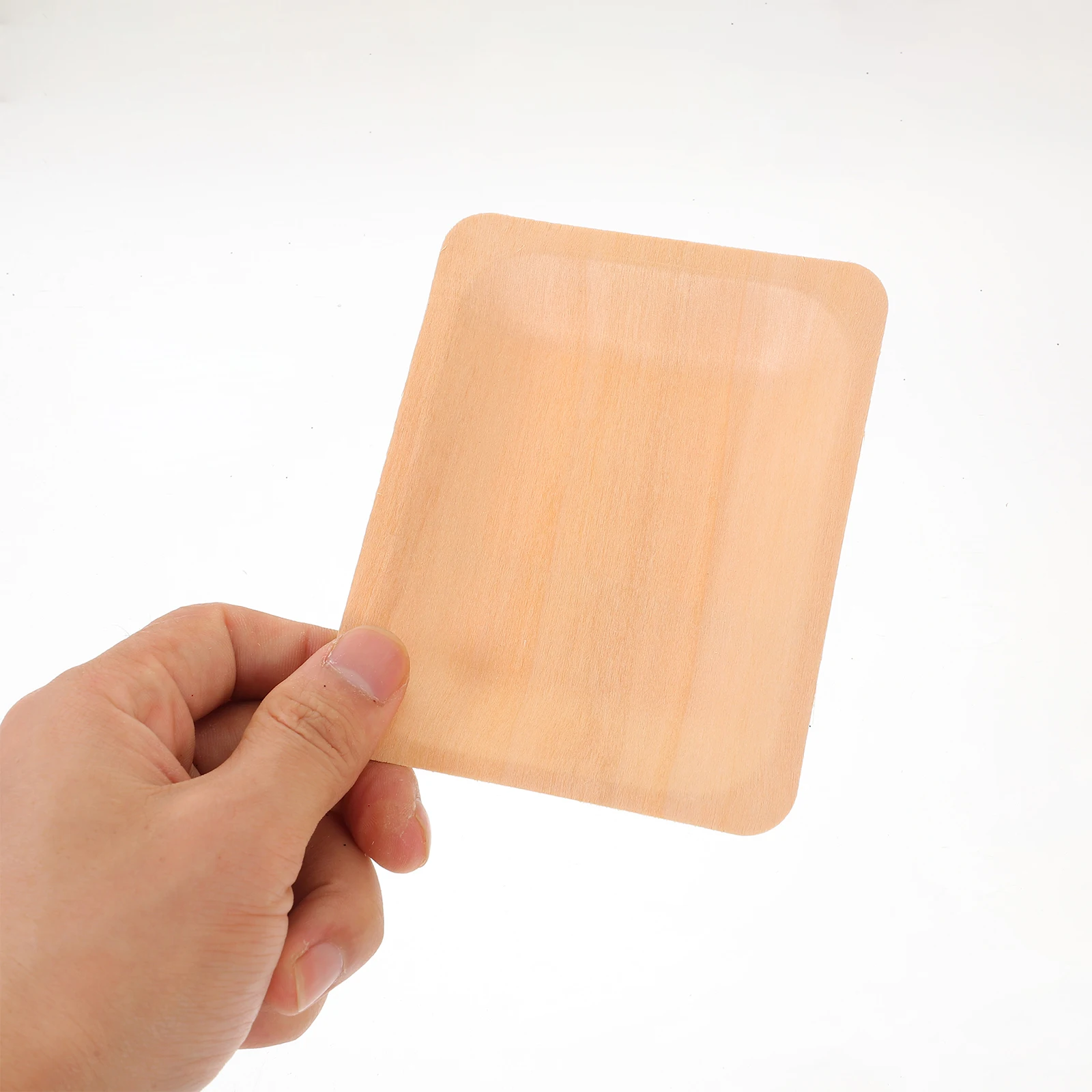 

8 Pcs Food Serving Tray Wooden Rectangular Plate Creative Dish Sushi Fruit Snack Display