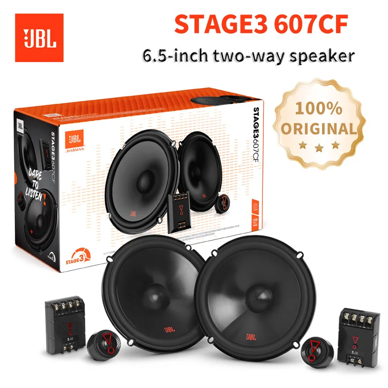 JBL altavoz de audio para coche de 6,5 pulgadas STAGE3 607CF altavoz de puerta bidireccional altavoz medio agudos altavoz subwoofer altavoz de coche sonido envolvente