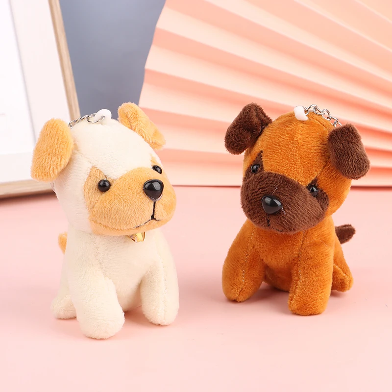 Cute Wolfhound Plush Toy Cartoon Wolf Dog Pendant Soft Stuffed Doll Keychain Backpack Car Bag Key Ring Decor Kid Gift