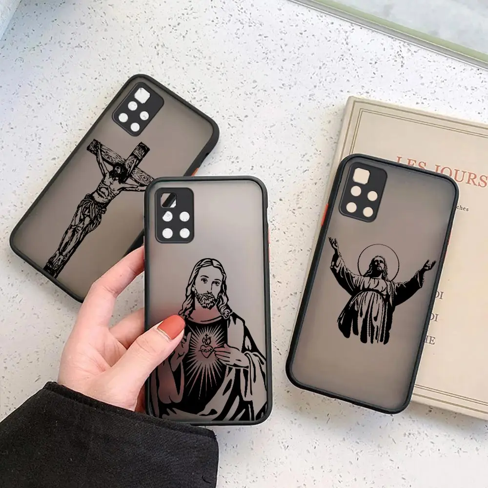 Faith Christian Religious Jesus Matte Case For Redmi Note 12 11 11T 11S 10 10S 9 9S 9T 8 7 6 5 4 Pro Plus Max Lite Aprime Cover 