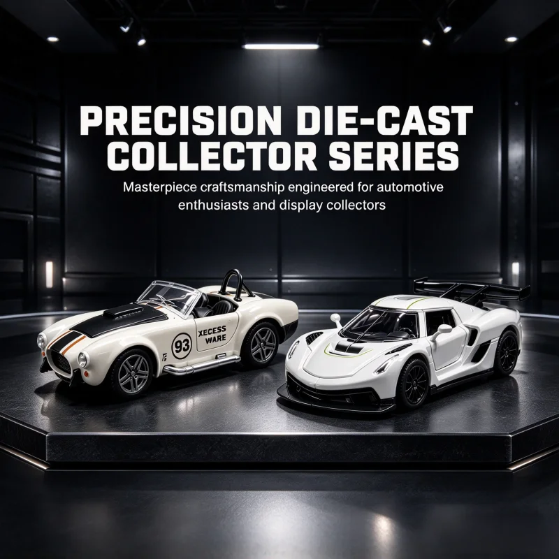 1:36 die-cast alloy racing car model, classic retro sports car, collectible model with openable parts, desktop display piece, pe