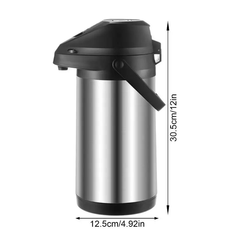 G6KF 1600ml Large Capacity Air Pressure Vacuum Flask Flasks Nonrust Steel Hot Water Carafes For Home Office Outdoor