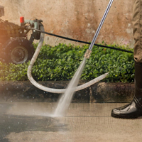 Cleaning Machine Spray Gun, 4000psi, Stainless Steel Car Wash High Pressure Water Gun 1/4 Quick Plug Extension