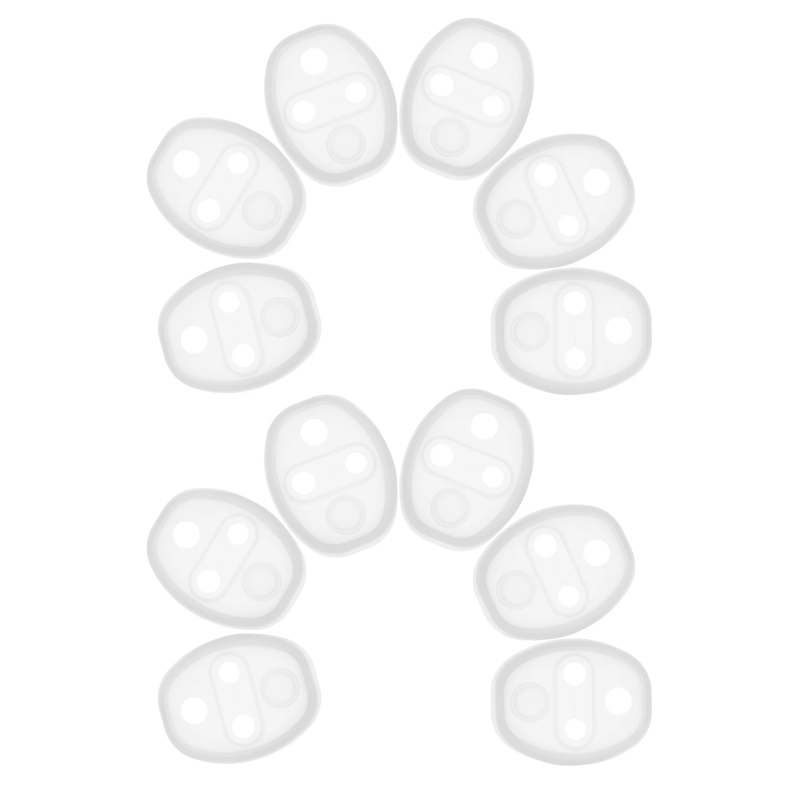 

12 Pcs Door Lock Protective Cover Cars Anti-collision Sticker Set Latch Silica Gel Anti-shock Pad