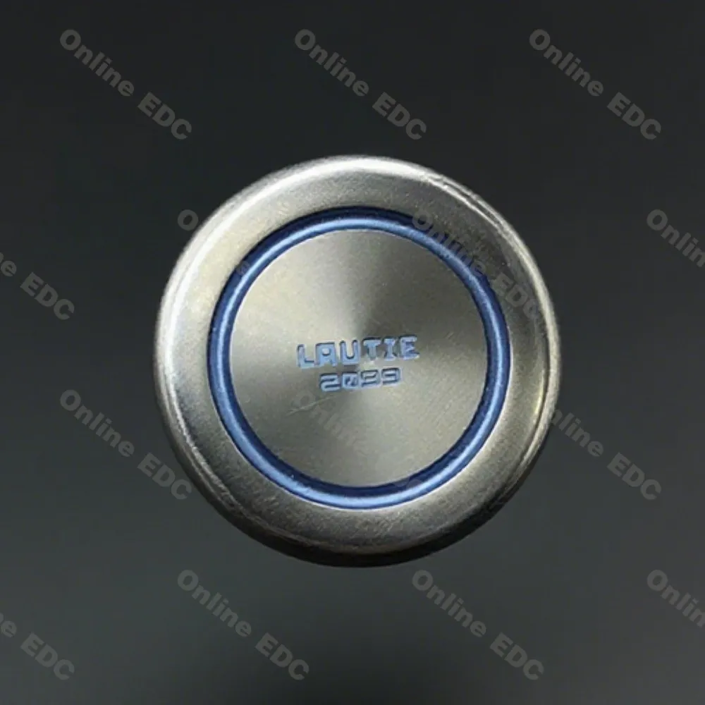 Gebruikt EDC Speelgoed LAUTIE MINI Dealer Titanium Blauw Fidget Spinner Uitverkocht Limited Edition Fidget Speelgoed Volwassenen Nieuwigheid Speelgoed