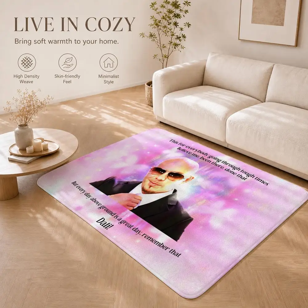 M-Mr Worldwide Pitbull ValentineS Floor Mat Non-Slip Absorbent Floor Mat Decorative Rug for Home Bathroom Bedroom Entryway