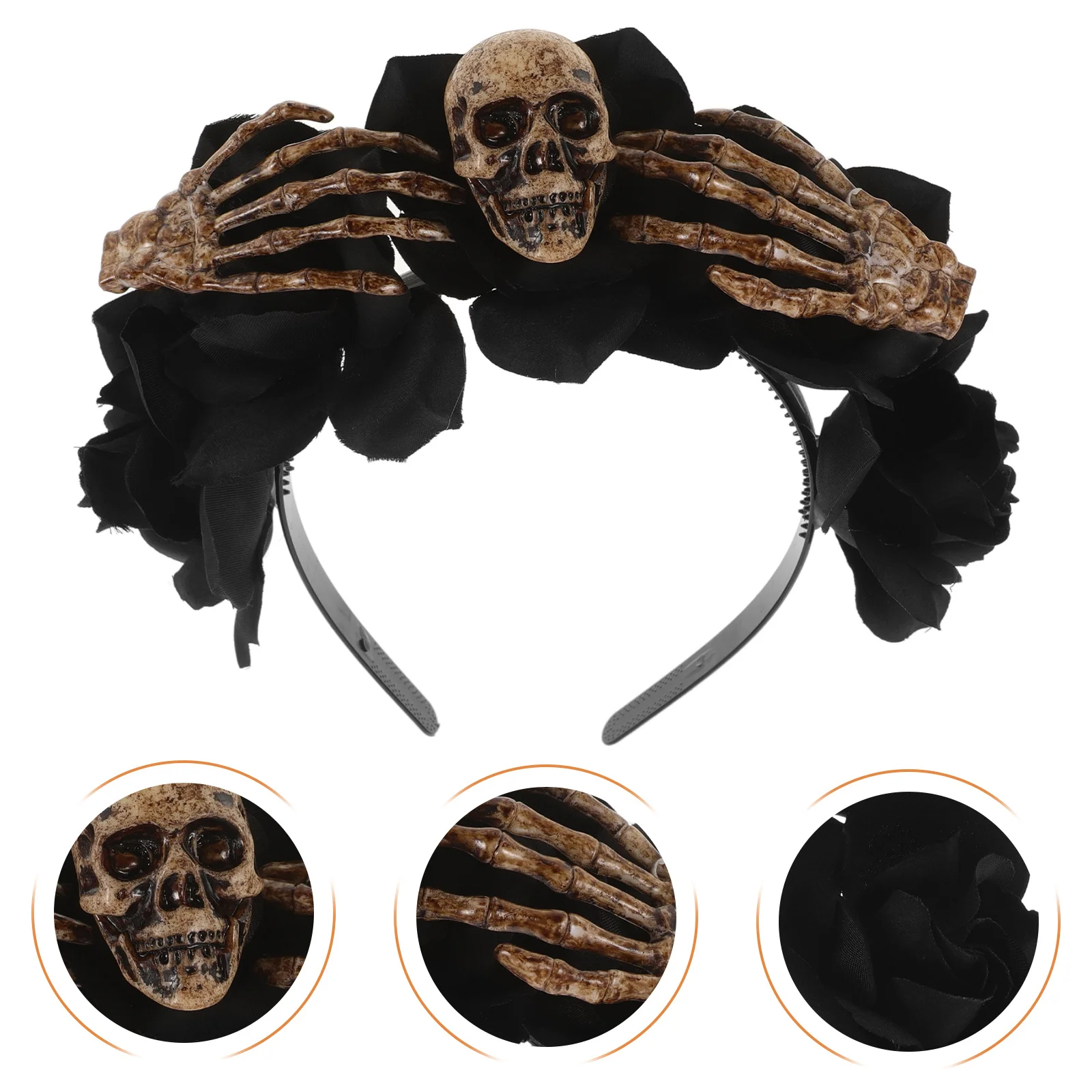 

Skull Headband Halloween Decoration Headwear Props Hairband Hoops Headbands Fashion Party Headdress Headpiece for Fabric Miss